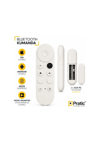 Pratic Teleprompter PRO Set – Bluetooth Kumanda ve Taşıma Çantası Yerli Üretim
