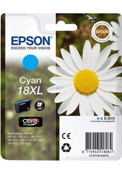 Tonersepeti Epson 18xl-t1812-c13t18124020 Mavi Kartuş