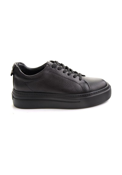 Bambi Siyah Floter Hakiki Deri Erkek Sneaker E01089009540