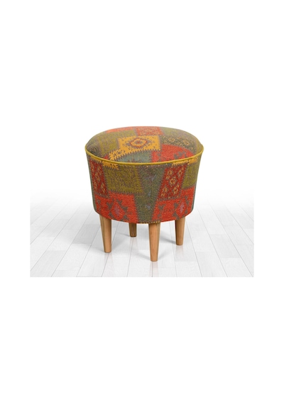 Lorencehome Rug Puf - Yeşil