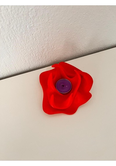 3d Kırmızı Ateş Mumluk, Şık Ve Modern Dekoratif Obje-588