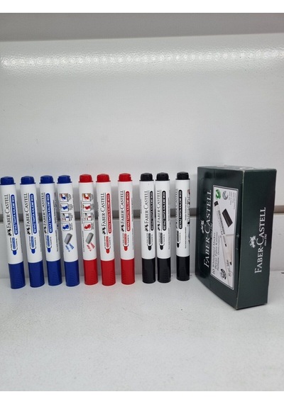 Faber-castell Tahta Kalemi 10adet/3renk Dolan Tip /w20 Model Çok Renkli