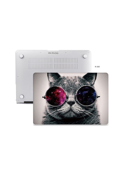 Apple Uyumlu MacBook Air Kılıf HardCase Touch ID A1932 2018/2019 Cat01NL
