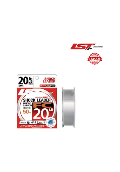 Linesystem Fluorocarbon 50m Shock Leader Misina 30 LB