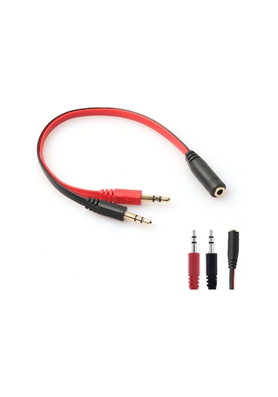 Kulaklık Mikrofon Ayırıcı Aparat 3.5Mm Headphone Mic Audio 2 Erke