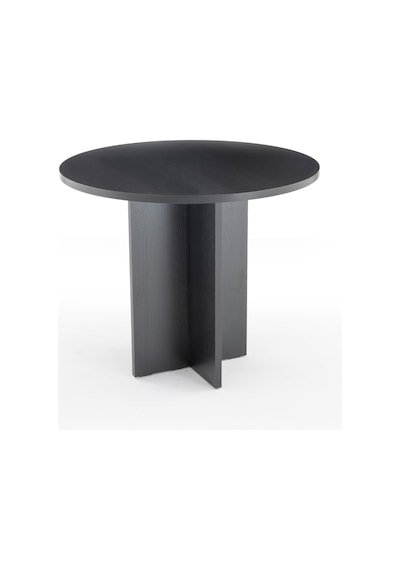 Harmony Sora Oval Masa 90x75x90 Cm Siyah Sadece Masa - Modern Tasarım