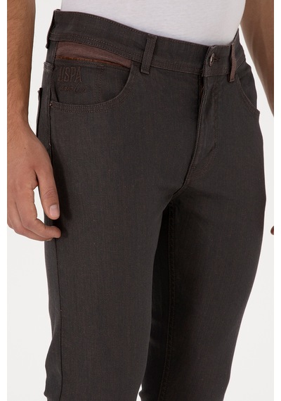 U.S. Polo Assn. Erkek Kahverengi Slim Fit Jean Pantolon 50310320-VR221 U.S. Polo Assn. Erkek Kahverengi Slim Fit Jean Pantolon 50310320-VR221