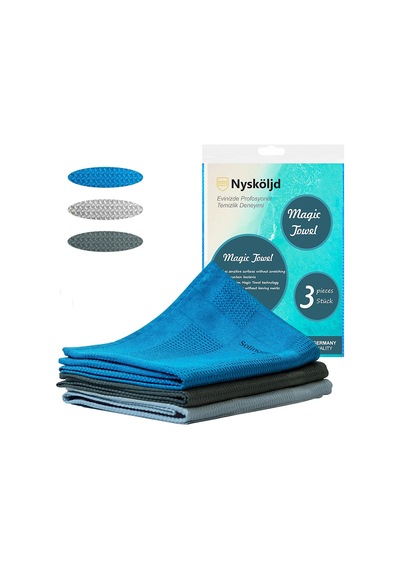 Temizlik Bezi Mikrofiber Cam Bezi İz Bırakmayan Sihirli Bezler 3 Adet 40x60 Cm Belirtilmemiş