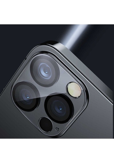 Apple Uyumlu iPhone 12 Pro Integrated Kamera Lens Koruyucu Cam Şeffaf