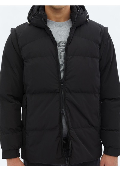 Kip Siyah Regular Fit Dokuma Mont