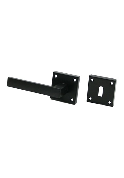 Eriş-11 Pratik Lama Siyah Rozetli Kapı Kolu Takımı- 4'li Paket