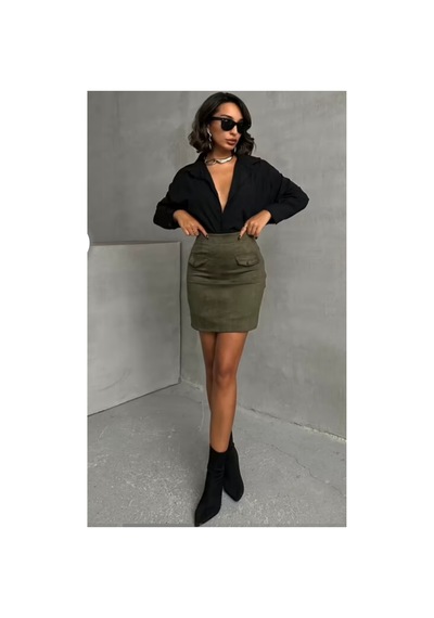 Verymoda Cepli Etek F1572 Haki