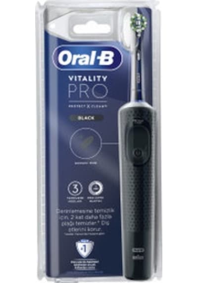 Oral-B Vitality Pro Protect X Clean Şarjlı Diş Fırçası Siyah