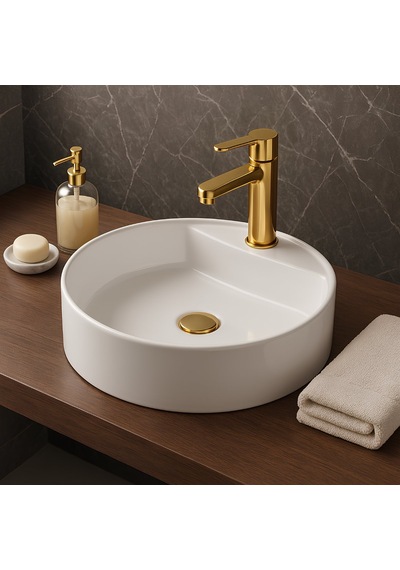 Newarc Newart Batarya Delikli Tezgah Üstü Lavabo