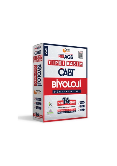2027 Meb-ags Öabt Biyoloji Öğretmenliği Ösym Tıpkı Basım 14lü Deneme Paketi Türkiye Geneli