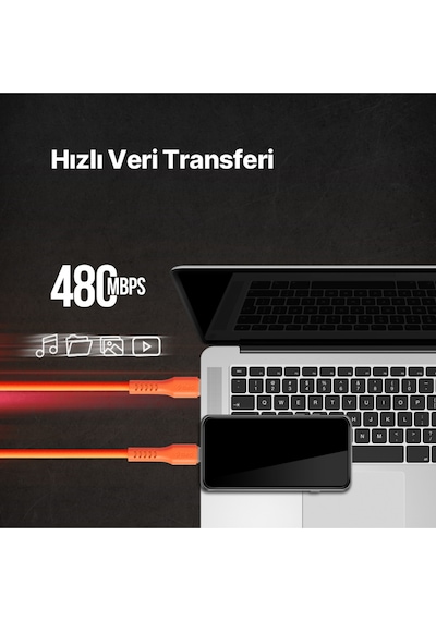 Ttec Type C Kablo Usb-c - Usb-c 120cm 60w Pd/qc Hızlı Şarj/data Kablosu - 2dk59 95367548
