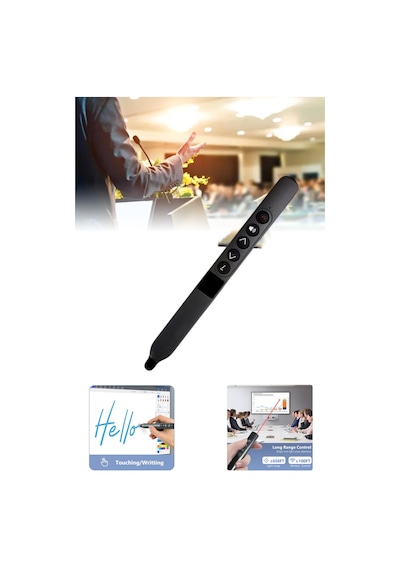 Akıllı Tahta Dokunmatik Yazım Kalemi Slayt Dijital Sunum Kumandası Wireless Presenter Pointer