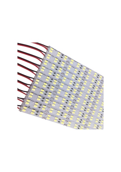 5730 Çift Sıra Alüminyum Çubuk Led Beyaz 12v 144 Ledli 1 Metre