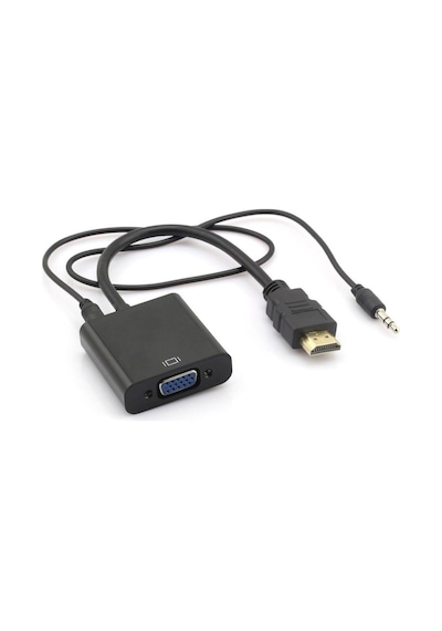 Ses Destekli Hdmi To Vga Dönüştürücü 4488A Adaptor Çevirici Adapt