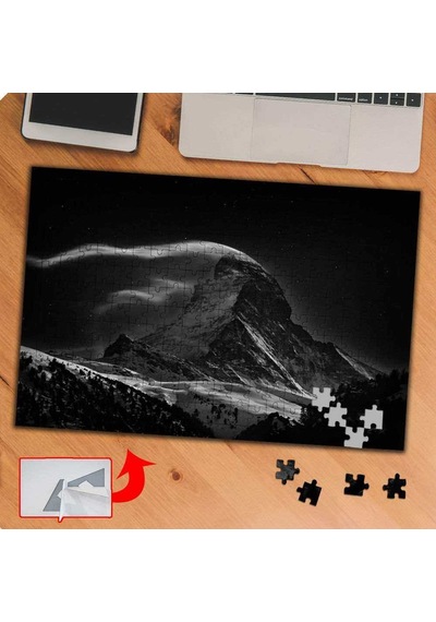 Karlı Dağ - Doğa Manzarası 240 Parça Puzzle Yapboz Tablo-p113