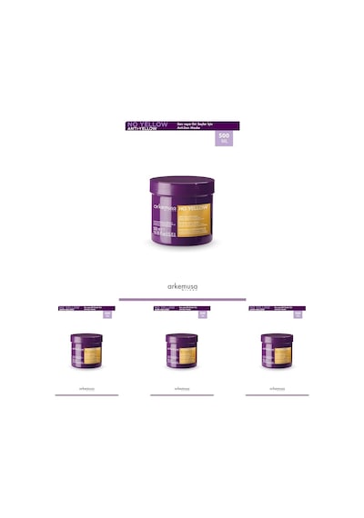 Anti-yellow Maske 500ml 4 Paketi