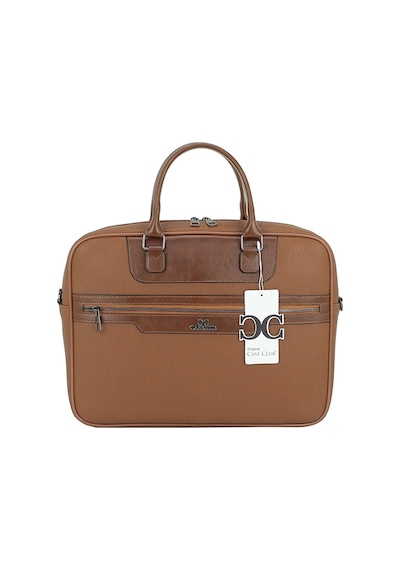 Case Club Taba Renk Evrak Çantası 15,6'' Laptop Bölmeli Taba