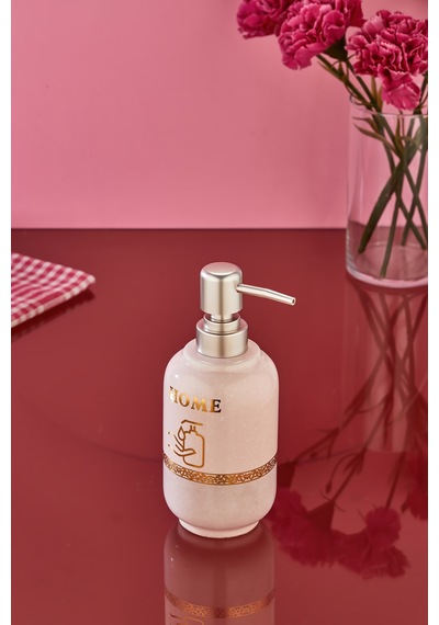 Cooker Homestone 400 Ml Porselen Sıvı Sabunluk Ckr3829 Pembe