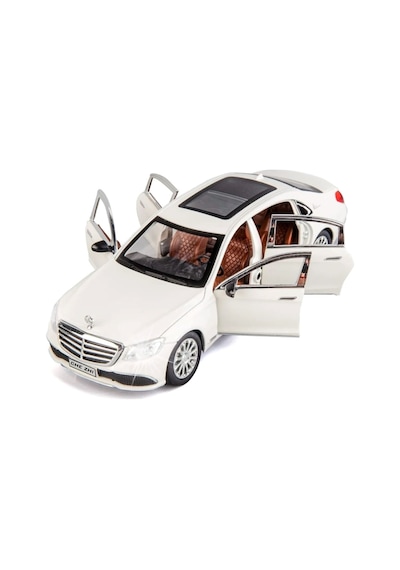 Mercedes-benz Araba Mercedes E300l Araba 1:24 Diecast Metal Model Koleksiyon Araba Sesli Işıklı 21cm