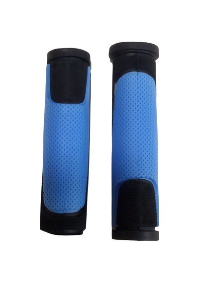 KNT 2 Renkli Bisiklet Elciği Pvc Silikon Mavi Siyah Renk 125 mm Mavi - Siyah