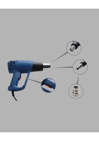 Güçlü 2000w Isı Tabancası 380 C Ve 500 C Sıcaklık