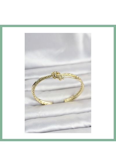 Bşkvirgo Gold Renk Düğüm Model Pirinç Kadın Bileklik Bsk2026 80275677
