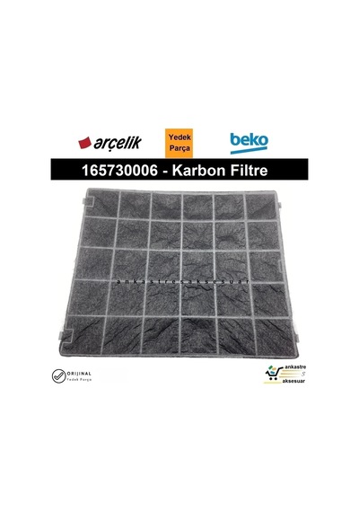 Arçelik Uyumlu P 23 Yi (7702370106) Davlumbaz Karbon Filtre 165730006 - 550314659