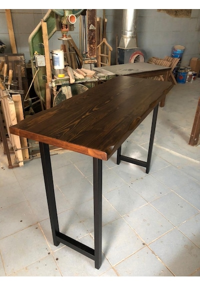 Bintaşmobilya Kütük Ağaç Bar Masa-150X60.Cm