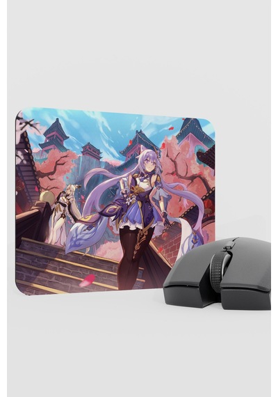 Keqing Genshin Impact Anime Gacha V1 - 22x18 Gaming Mouse Pad Fare Altlığı