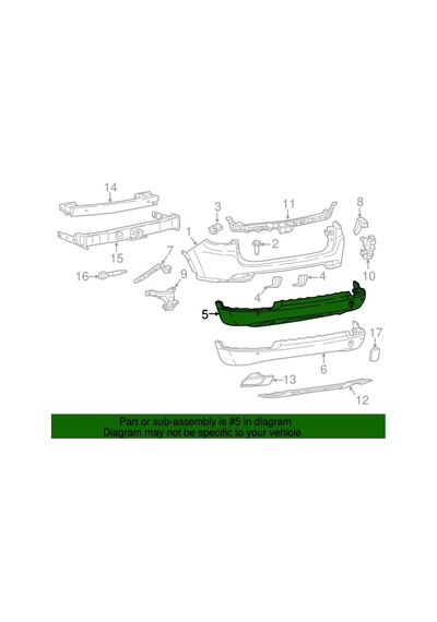 2016-2018 Jeep Compass Arka Alt Tampon Tyg Oem No:5up46rxfac