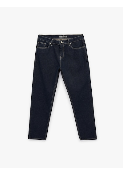 Koton Normal Bel Pamuklu Cepli Tapered Fit Jean Pantolon - Joe Jean Koyu İndigo 6sam40237nd Koton Normal Bel Pamuklu Cepli Tapered Fit Jean Pantolon - Joe Jean Koyu İndigo 6sam40237nd