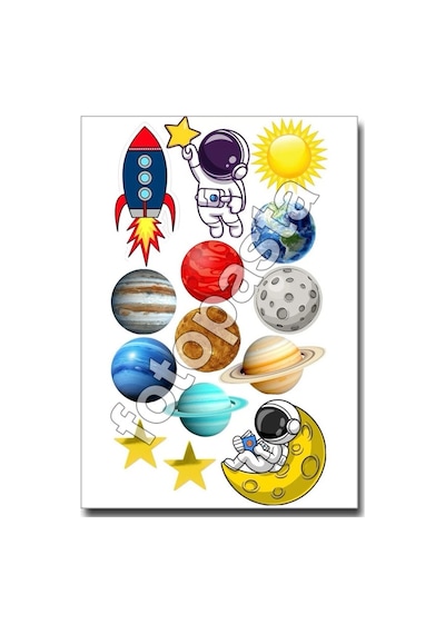 Astronot Yenilebilir Resim Baskısı 03 Diğer
