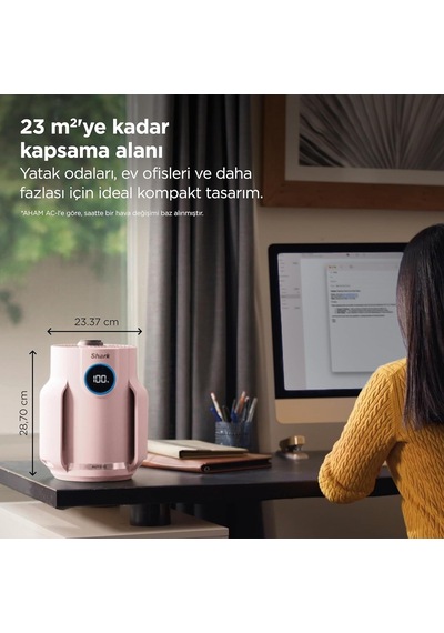 Shark Neverchange5 Compact Pro Hava Temizleyici - Rose Hp072eupk Çok Renkli
