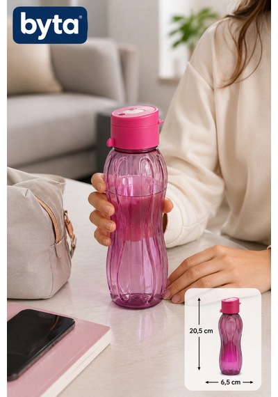 500 Ml Sızdırmaz Su Şişesi Matara Bpa İçermez Ergonomik Tasarım Okul Spor Seyahat Karışık Renk Gönderilir Pembe