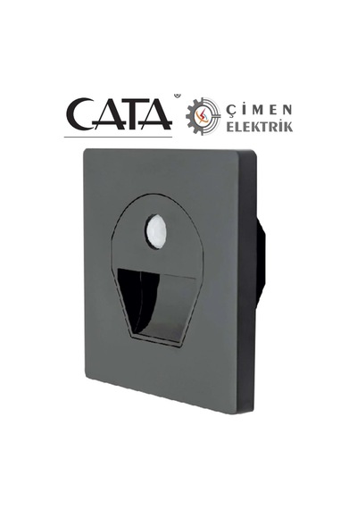 Cata Ct 5170 1w Füme Kasa Sensörlü Koridor Aydınlatması 3200k Gün Işığı Çok Renkli