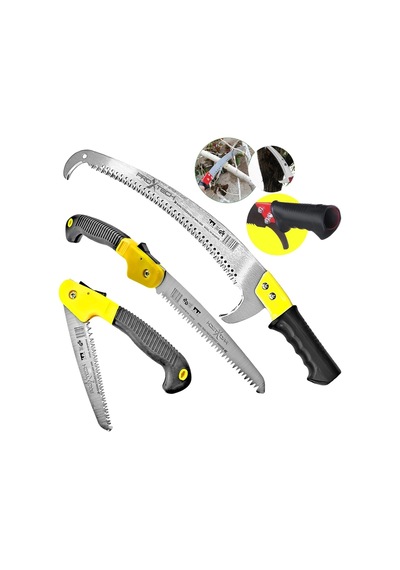 Proxtech Kartal Teleskopik Sap Takmalı 380mm Budama Testeresi 180mm Katlanır Budama Testeresi Cep