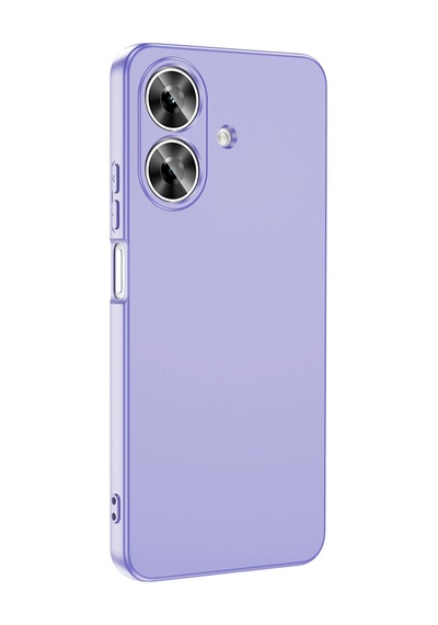 Realme Note 60 Kılıf Yumuşak Silikon Kamera Korumalı Lansman Pazarplus Lila