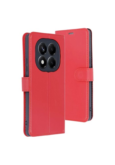 Xiaomi Redmi Note 15 4g Uyumlu Trend S Plus Kapaklı Kılıf - Kırmızı