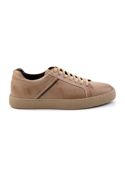 Vizon Hakiki Deri Erkek Sneaker E01593002703 Vizon