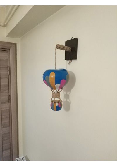 Dekoratif Led Işıklı Su Kabağı Duvar Aplik Lamba (445682573)