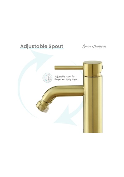 Swiss Madison Well Made Forever Sm-df81bg Fırçalanmış Altın Sarmaşık Taharet Musluğu