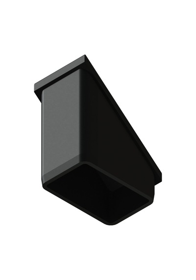 Cateksss 40x60 Mm 50 Dereceli İç Profil Tapası Siyah - 40 Lı Paket