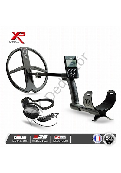 Xp Deus Rc Ana Üniteli 34x28 Cm X35 Başlıklı Fx03 Kablolu Kulaklıklı Metal Dedektörü