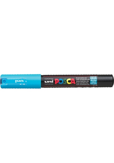 Uni-ball Markör Boyama Posca Su Bazlı Poster 0.7 Mm Açık Mavi Pc-1m