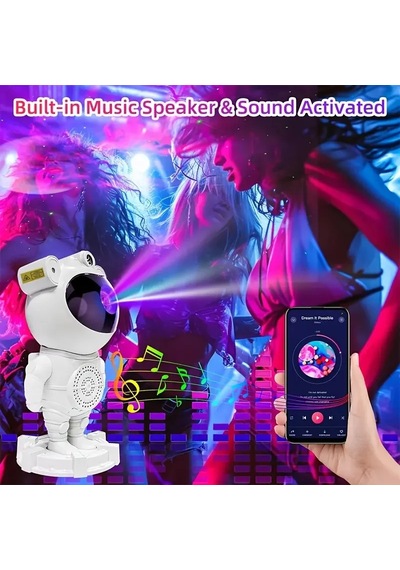 Astronot Gece Lambası Projektör Bluetooth Hoparlör Uzaktan Kumandalı 5250 Diğer